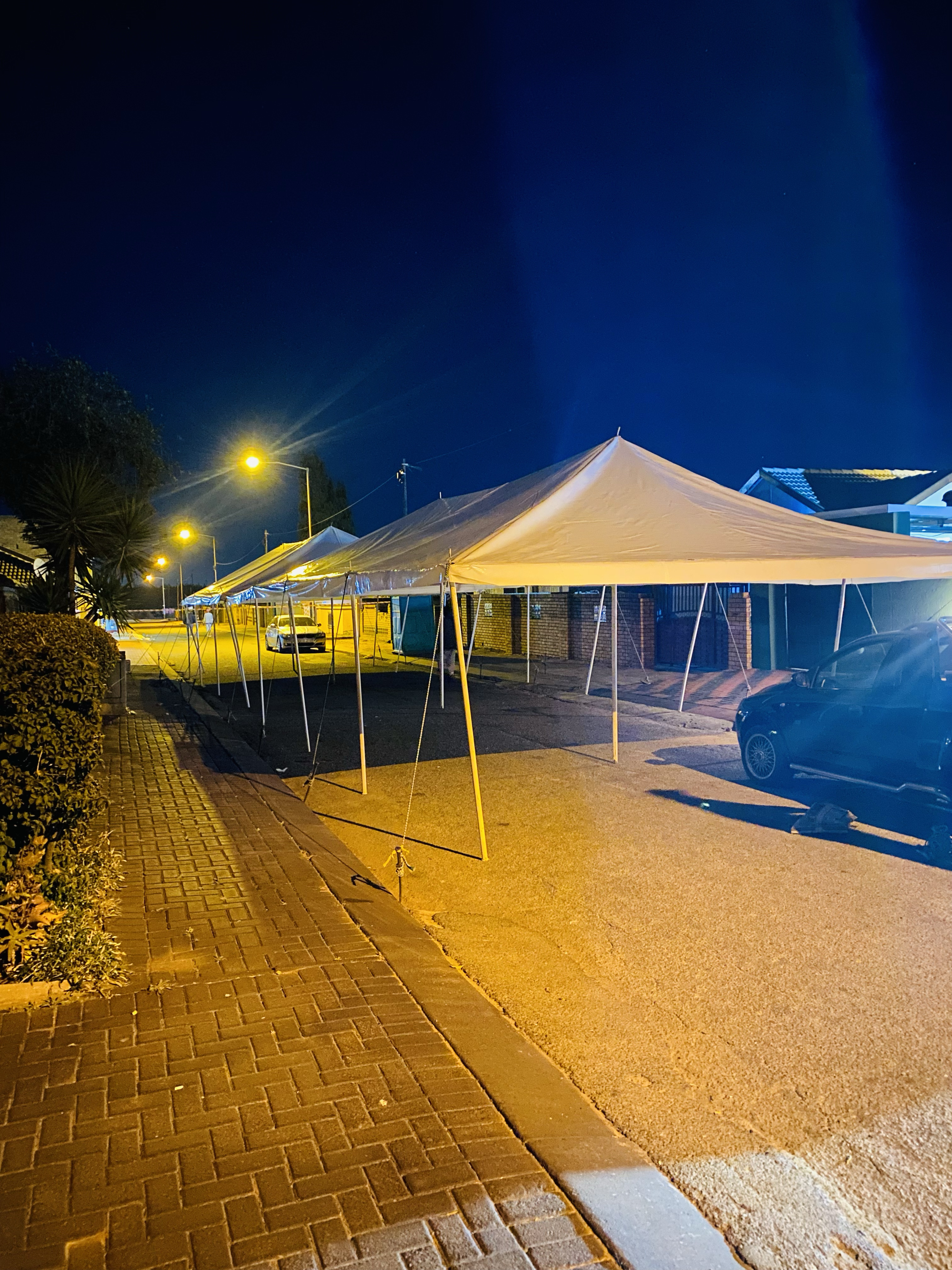 Large Wedding Tent Setup